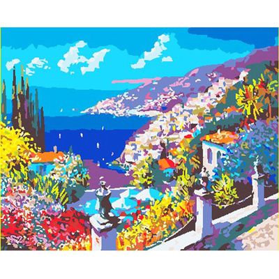 【4050-33蓝色港湾 diy数字油画 代理/批发/支持混批】价格,厂家,图片,油画,青岛汇通世佳商贸-